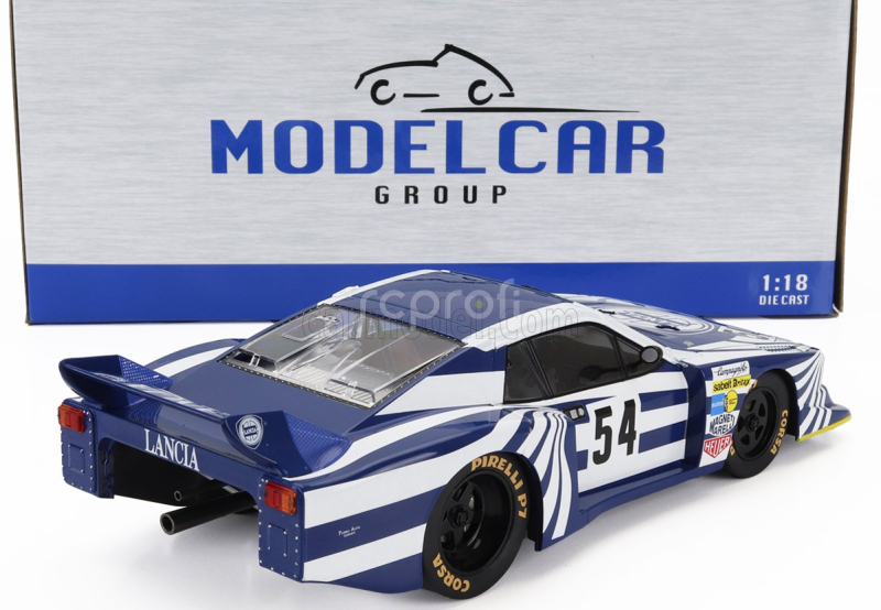 Mcg Lancia Beta Montecarlo Turbo Team Lancia Corse N 54 Winner Gr.5 6h Silverstone 1980 Walter Rohrl - Michele Alboreto 1:18 Modrá Bílá