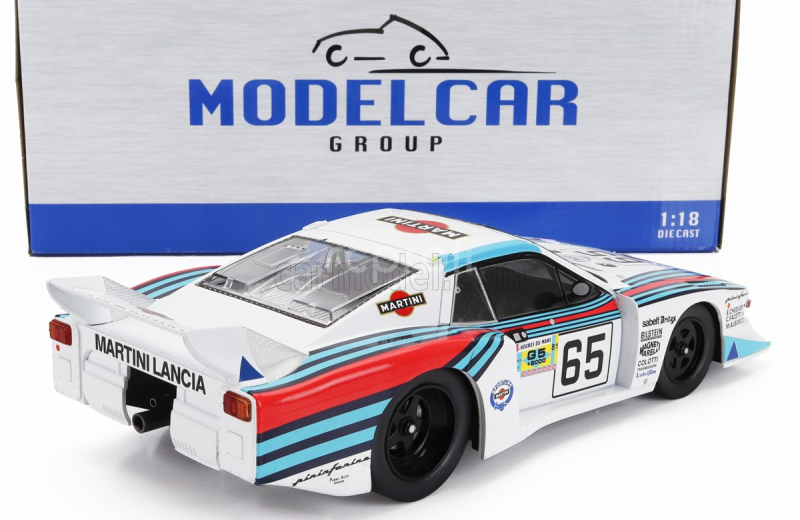 Mcg Lancia Beta Montecarlo Turbo Team Martini Racing N 65 8th 24h Le Mans 1981 Michele Alboreto - Eddie Cheever - Carlo Facetti 1:18 Bílá Světle Modrá