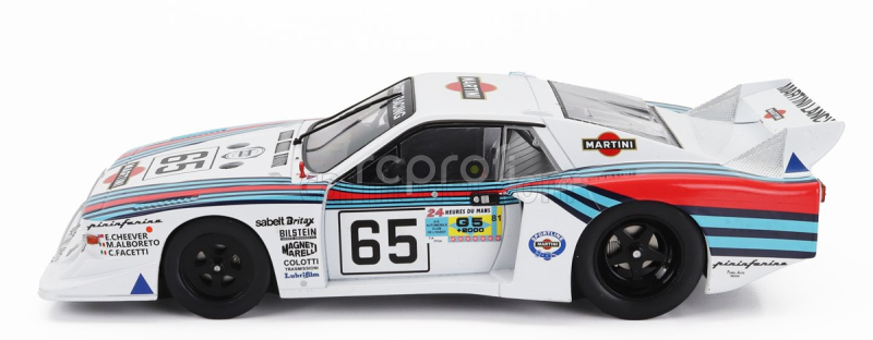 Mcg Lancia Beta Montecarlo Turbo Team Martini Racing N 65 8th 24h Le Mans 1981 Michele Alboreto - Eddie Cheever - Carlo Facetti 1:18 Bílá Světle Modrá