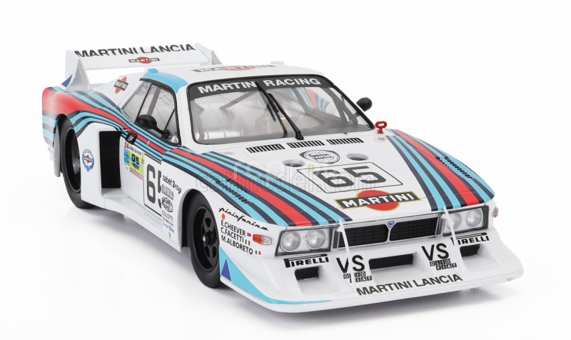 Mcg Lancia Beta Montecarlo Turbo Team Martini Racing N 65 8th 24h Le Mans 1981 Michele Alboreto - Eddie Cheever - Carlo Facetti 1:18 Bílá Světle Modrá