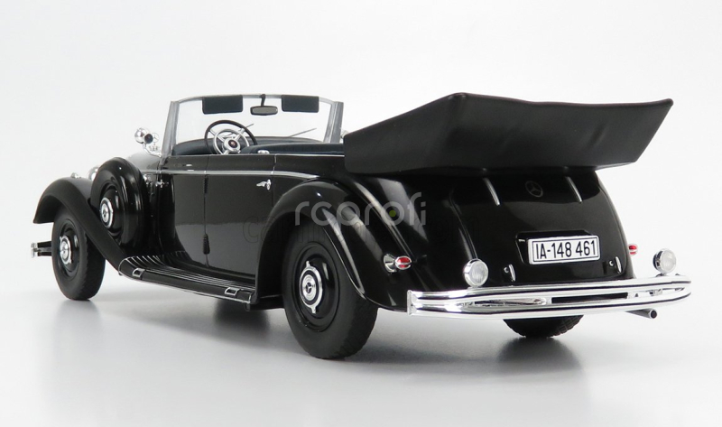 Mcg Mercedes benz 770k (w150) Cabriolet Open 1938 1:18 Black