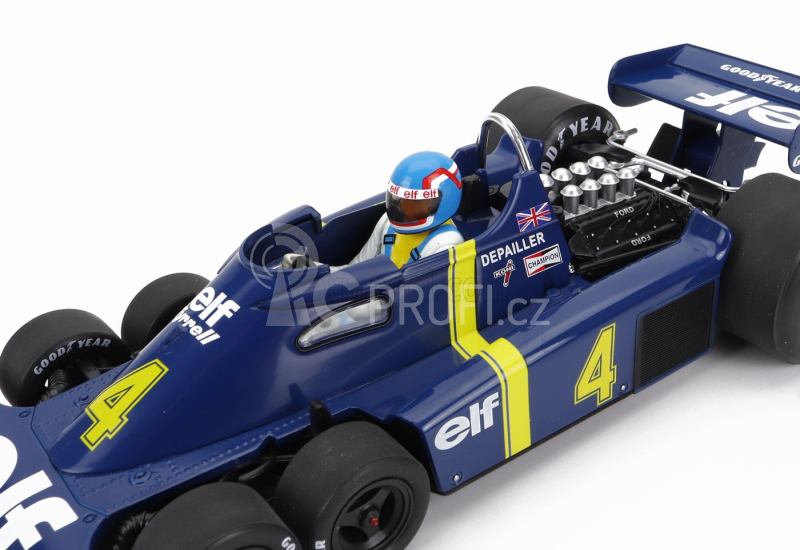 Mcg Tyrrell F1 P34 Elf 6 Wheeler N 4 2nd Sweden Gp 1976 P.depailler 1:18, modrá