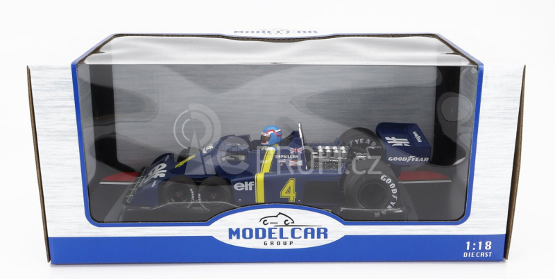 Mcg Tyrrell F1 P34 Elf 6 Wheeler N 4 2nd Sweden Gp 1976 P.depailler 1:18, modrá
