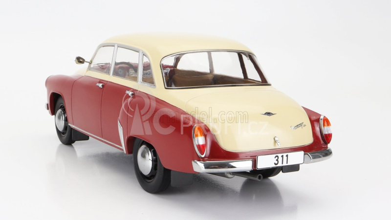 Mcg Wartburg 311 1959 1:18 Červená Beige
