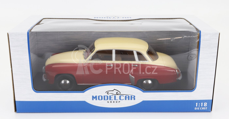 Mcg Wartburg 311 1959 1:18 Červená Beige