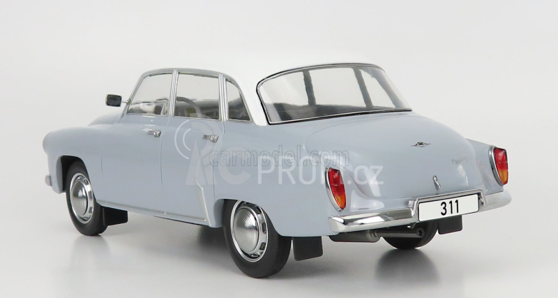 Mcg Wartburg 312 1965 1:18 Šedá Bílá