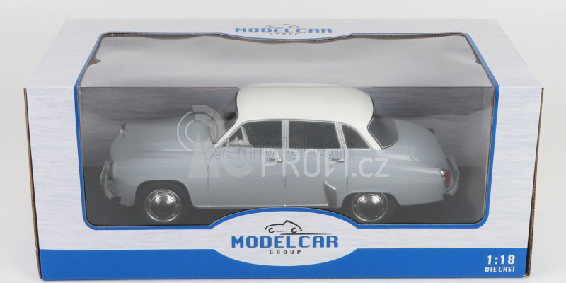 Mcg Wartburg 312 1965 1:18 Šedá Bílá