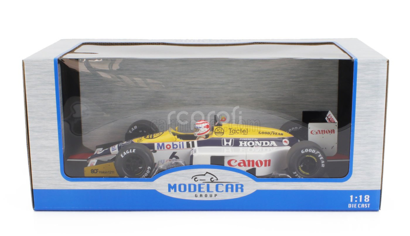 Mcg Williams F1  Fw11 Honda Team Williams N 6 Winner Brazilian Gp 1986 Nelson Piquet 1:18 Modrá Žlutá Bílá