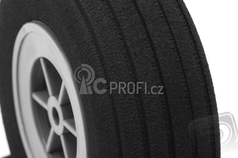 Mechová kolečka Deluxe 43mm s drážkami, 2ks