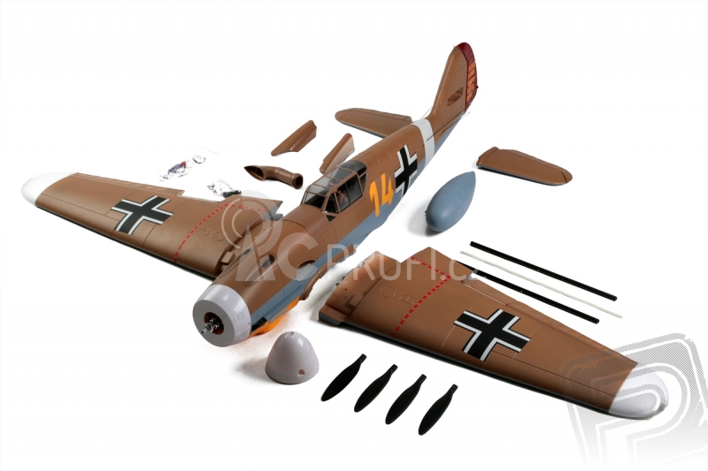 Messerschmitt BF-109 1400mm ARF (hnědý)