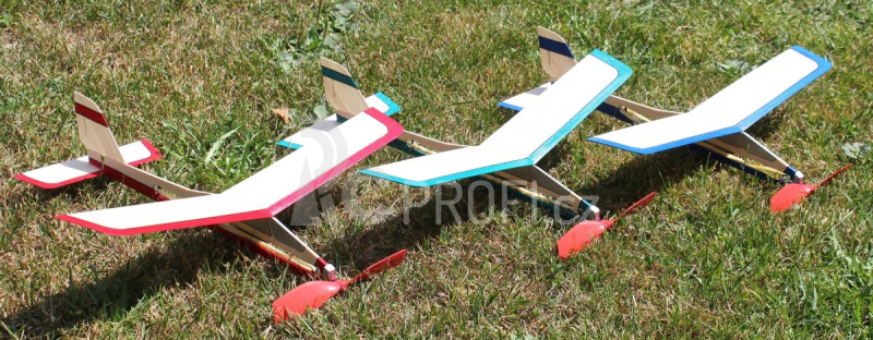 Micro EASY stavebnice modelu na gumu, rozpětí 380mm, Hiesb.