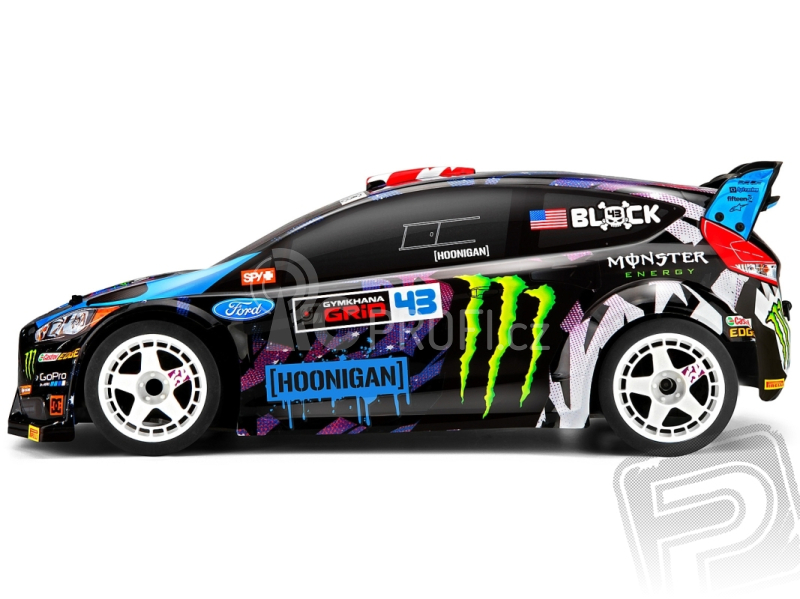 Micro RS4 Ford Fiesta RTR s 2,4GHz RC soupravou, kar. Ken Block RX43