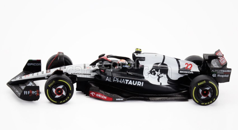 Mini-gt Alpha tauri F1  At04 Team Alpha Tauri N 22 Australian Gp 2023 Yuki Tsunoda 1:64 Modrá Bílá