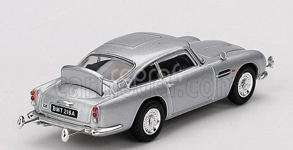 Mini-gt Aston martin Db5 1964 - 007 James Bond - Goldfinger - Missione Goldfinger With Weapons - Included Poster 007 English Language 1:64 Silver