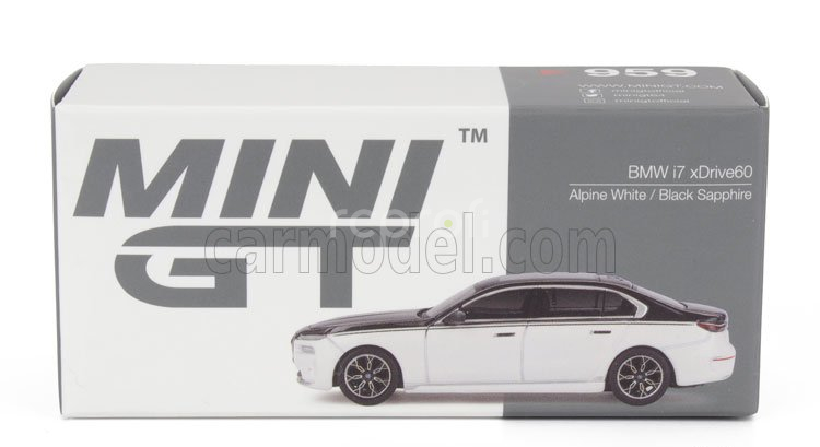 Mini-gt BMW 7-series I7 Xdrive60 Lhd 2023 1:64 Bílá Černá