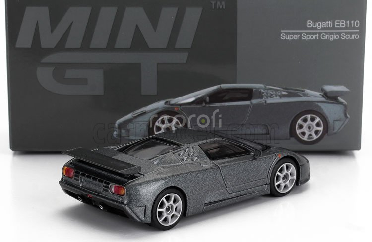 Mini-gt Bugatti Eb110 Super Sports Lhd 1995 1:64 Grey