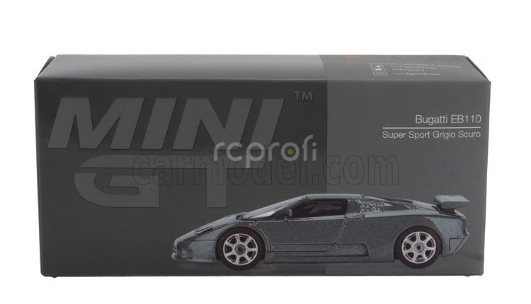 Mini-gt Bugatti Eb110 Super Sports Lhd 1995 1:64 Grey