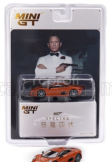 Mini-gt Jaguar C-x75 2015 - 007 James Bond - Spectre - Chinese Blister Packaging 1:64 Firesand Met