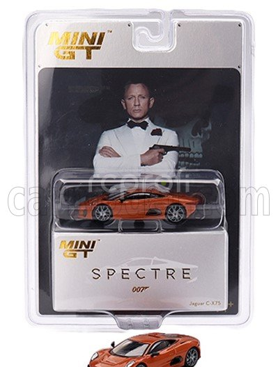 Mini-gt Jaguar C-x75 2015 - 007 James Bond - Spectre - English Blister Packaging 1:64 Firesand Met