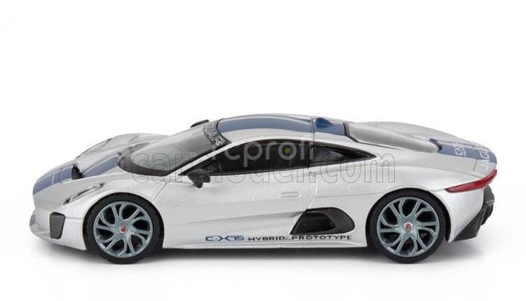 Mini-gt Jaguar C-x75 Lhd 2010 1:64 Stříbrná Modrá