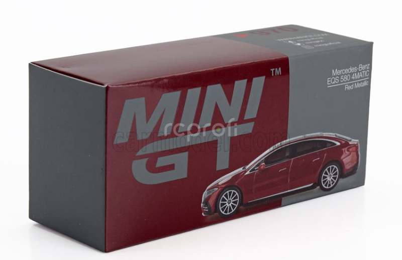 Mini-gt Mercedes benz Eqs 580 4matic Lhd 2024 1:64 Red Met