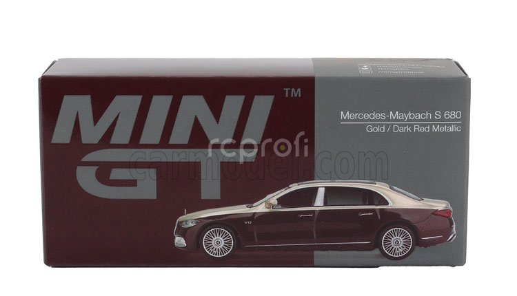 Mini-gt Mercedes benz S-class S680 Maybach V12 (x223) Lhd 2024 1:64 Zlatá Červená