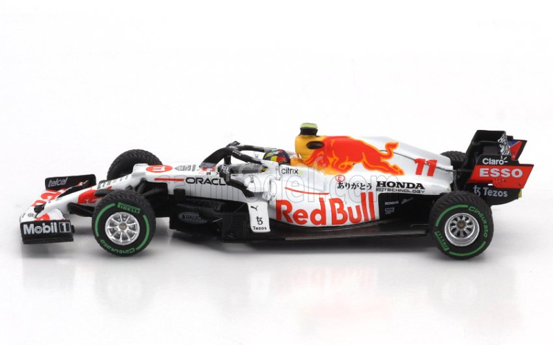 Mini-gt Red bull F1  Rb16b Honda Team Red Bull Racing Ra620h N 11 3rd Turkish Gp 2021 Sergio Perez 1:64 Bílá Červená