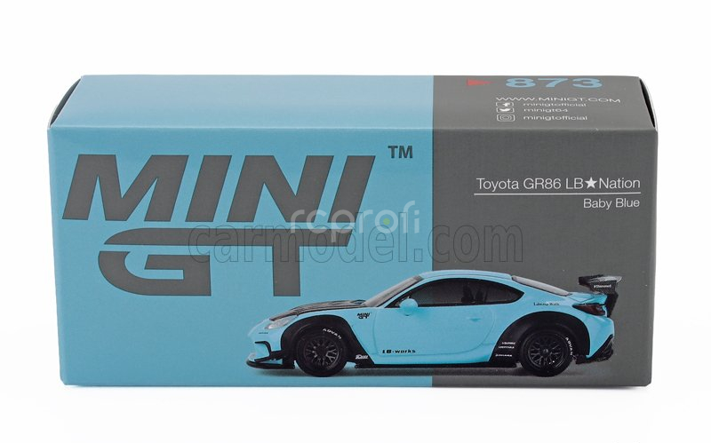 Mini-gt Toyota Gr86 Lb Works Lhd 2024 1:64 Světle Modrá Černá