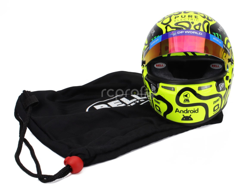 Mini helmet Bell helmet Casco Helmet F1 Lando Norris Team Mclaren N 4 Season 2024 1:2 Žlutá Černá