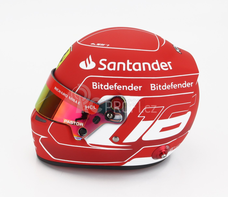 Mini helmet Bell helma F1 Ferrari Sf-23 Team Scuderia Ferrari N 16 Season 2023 1:2