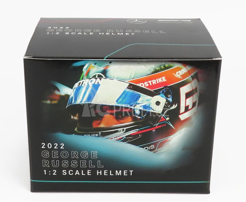 Mini helmet Bell helma F1 George Russel - Mercedes Amg Petronas Season 2022 1:2