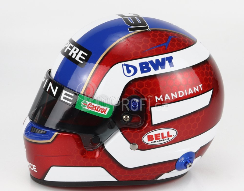 Mini helmet Bell helma F1 Renault A522 Team Alpine Bwt N 31 Season 2022 1:2