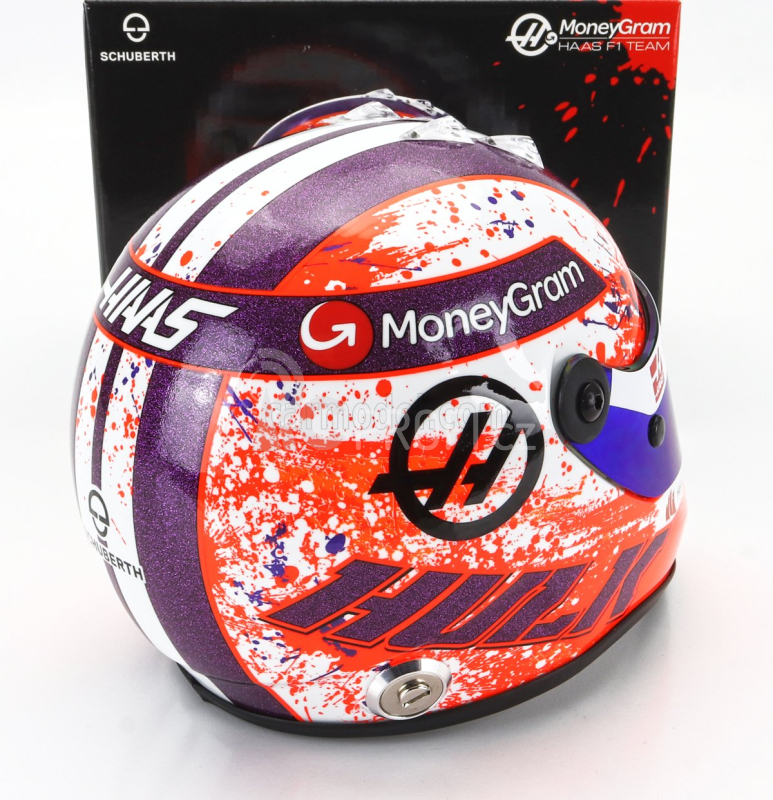 Mini helmet Schuberth helma F1 Nico Hulkenberg Team Moneygram Haas N 27 1:2