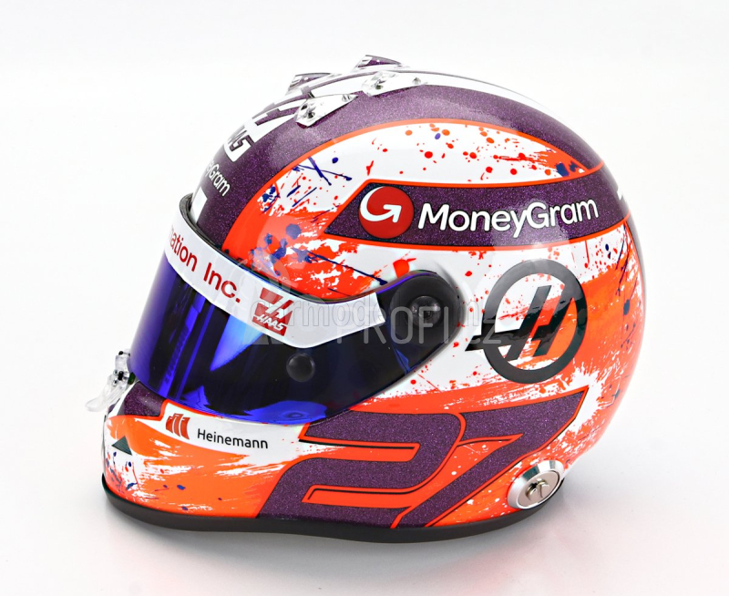 Mini helmet Schuberth helma F1 Nico Hulkenberg Team Moneygram Haas N 27 1:2
