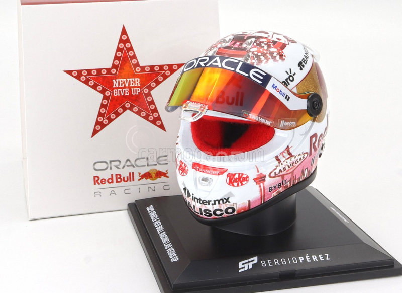 Mini helmet Schuberth helma F1 Sergio Perez Oracle Red Bull Racing N 11 1:4