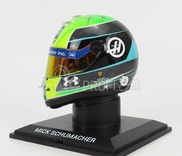 Mini helmet Schuberth helma F1 Vf-22 Team Haas N 47 Season 2022 1:4