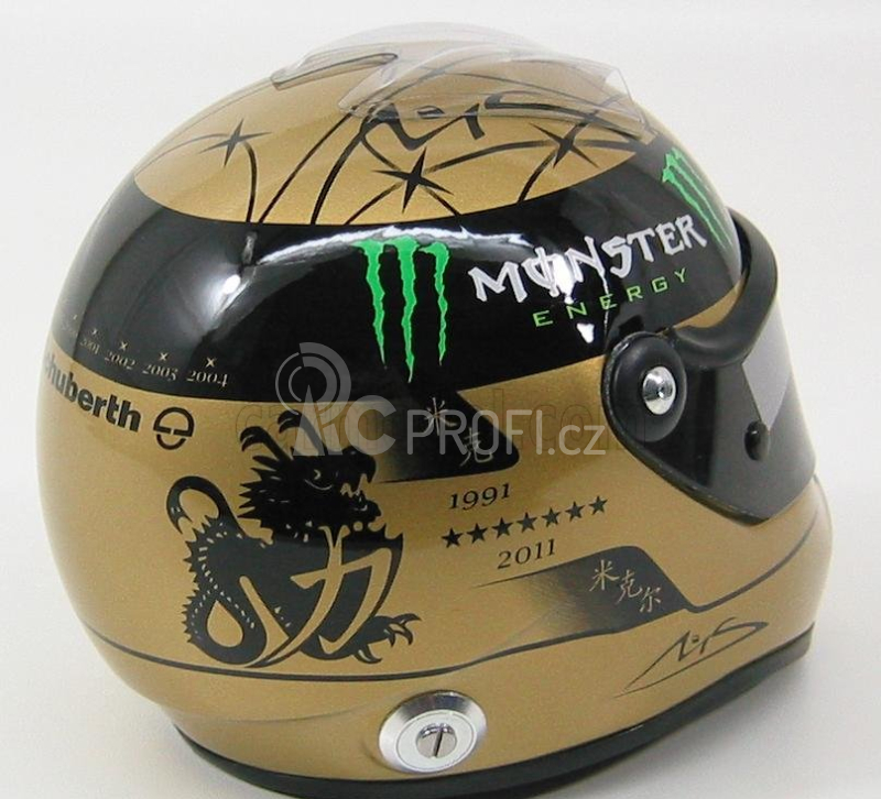 Mini helmet Schuberth helma F1 Mercedes Gp 20th Anniversary 1991-2011 1:2