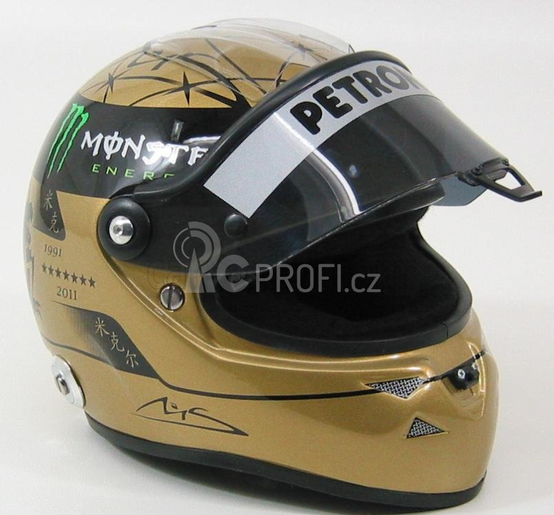Mini helmet Schuberth helma F1 Mercedes Gp 20th Anniversary 1991-2011 1:2