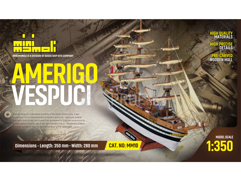 MINI MAMOLI Amerigo Vespucci 1:350 kit