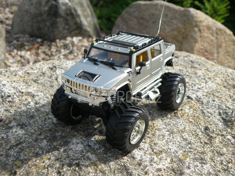 Mini RC Monster Truck, stříbrná