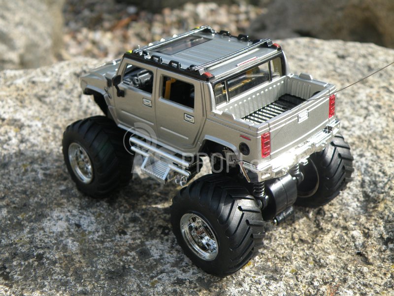 Mini RC Monster Truck, stříbrná