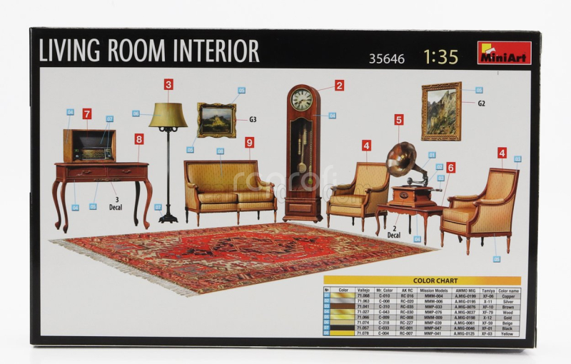 Miniart Accessories Living Room Interior 1:35 /