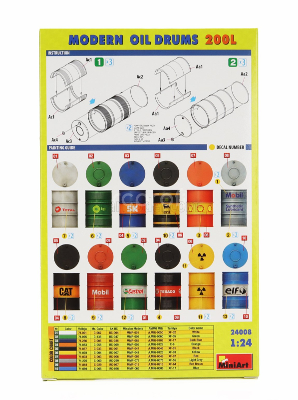 Miniart Accessories Modern Oil Drums 2000 1:24 /