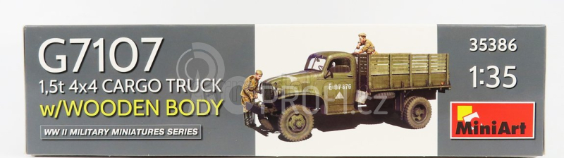 Miniart Chevrolet G7107 1.5t 4x4 Cargo Truck Wooden Body Military 1945 1:35 /