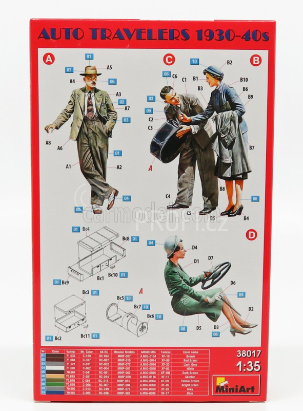 Miniart Figures Auto Travelers 1930-40s 1:35 /