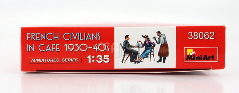 Miniart Figures French Civilians In Cafe 1930-40s 1:35 /