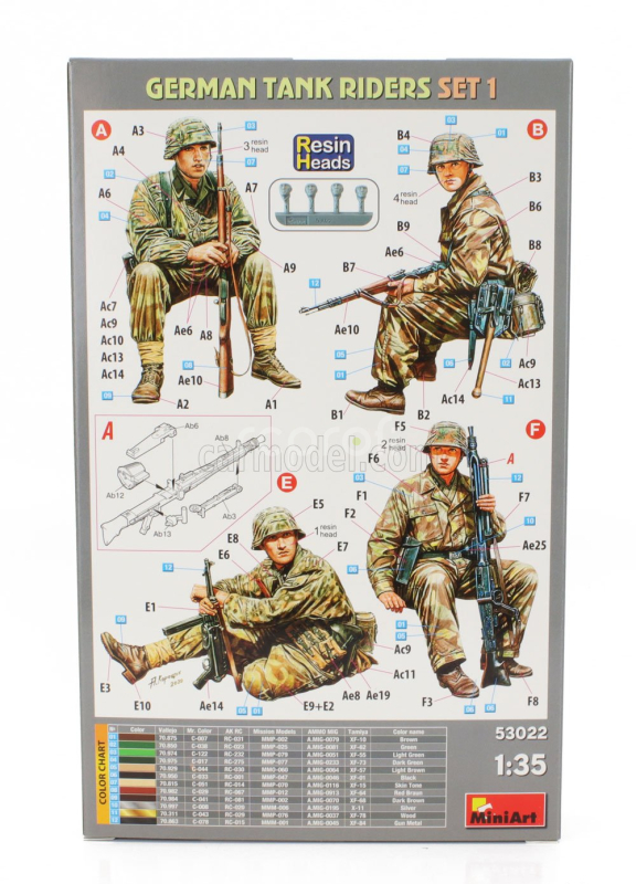 Miniart Figures German Tank Riders Set 1 1:35 /