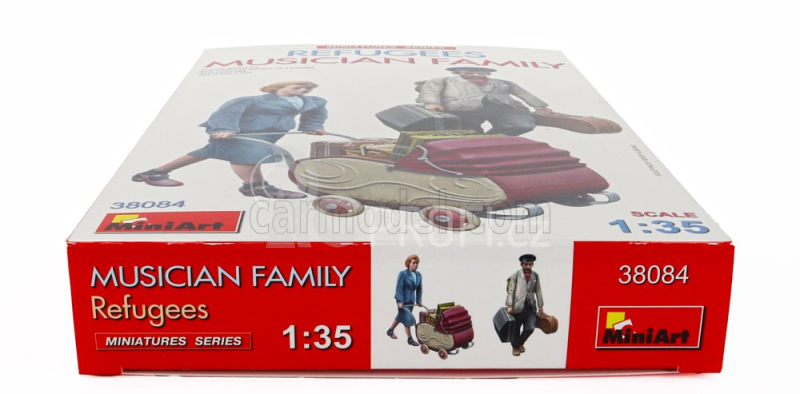 Miniart Figures Refugees Musician Family 1:35 /