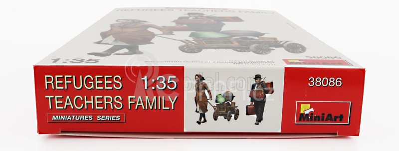 Miniart Figures Refugees Teachers Family 1:35 /