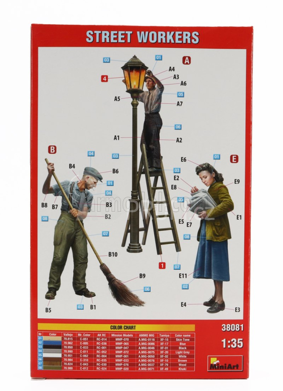 Miniart Figures Street Workers 1:35 /